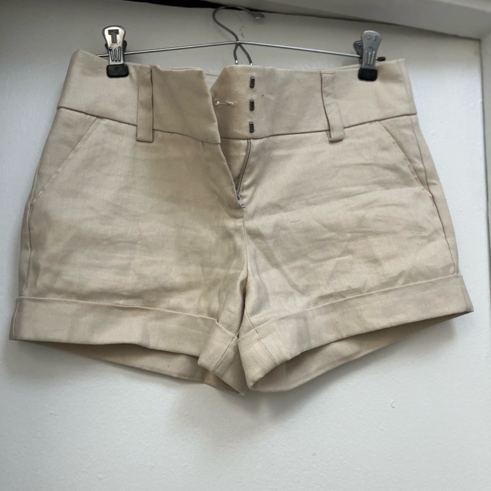 Express shorts cream, linen blend